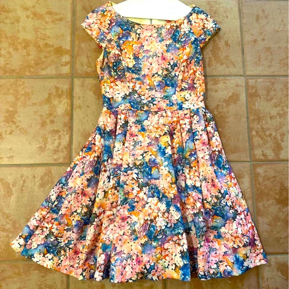 Betsey Johnson Neoprene Floral Dress